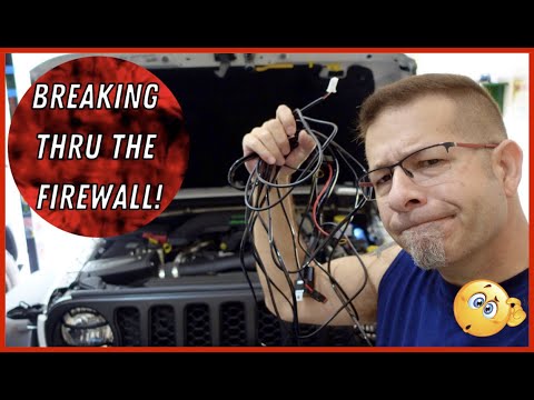 How To Run Wire Through The Firewall On The Jeep Gladiator