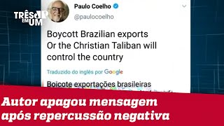 3 em 1: Escritor Paulo Coelho pede boicote a produtos brasileiros