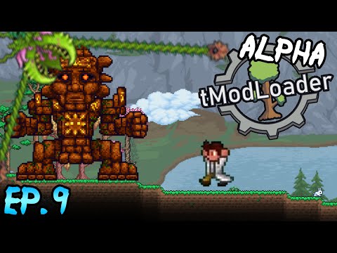 Terraria - ALPHA tModLoader Ep9 || Yo-yo's are OP!!