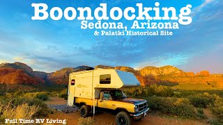 Boondocking Sedona: Truck Camper Living | RV Life | DestinatioNow EP 101