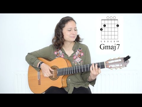 Learn the 7th guitar chords with songs and exercises (major 7th, minor 7th and dominant 7th chords)