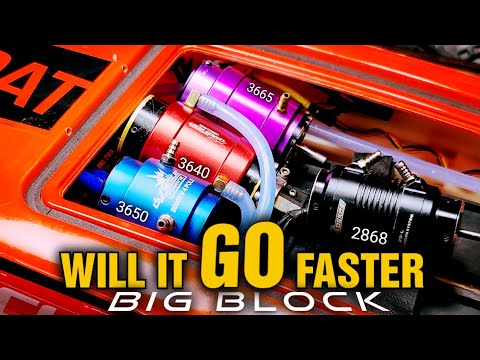 Will It Go Faster With A Big Block Blackjack 24 - RC Boat Brushless Motor Swap
