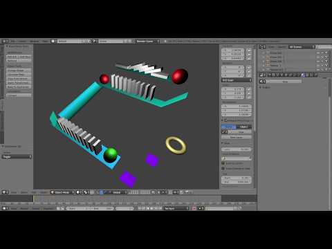 Blender basic Rube Goldberg machine