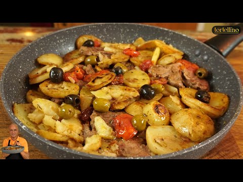 Mediterranean Lamb Dinner - Sicilian Style with Crispy Potatoes