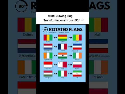 These Flags Change Countries When Rotated 90° 🤯