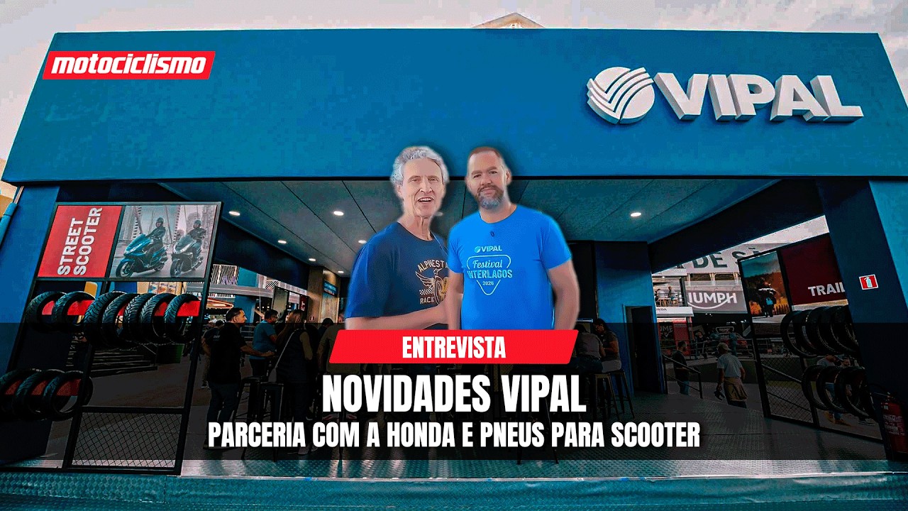 Vipal revela novidades em pneus para scooter e parceria com a Honda