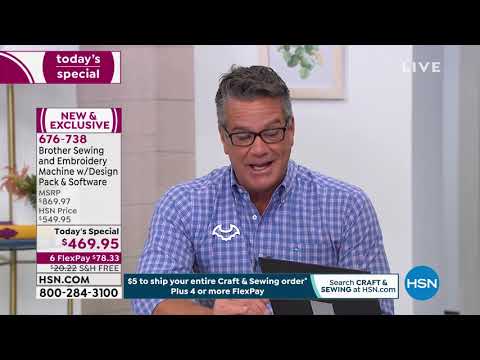 Brother Sewing and Embroidery Machine with Design Pack a...