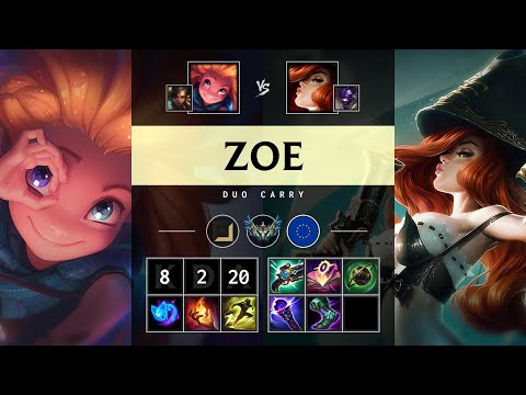 Zoe Carry vs Miss Fortune - EUW Challenger Patch 25.21