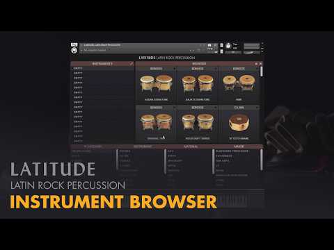 Video for Latitude Latin Rock Percussion - Instrument Browser