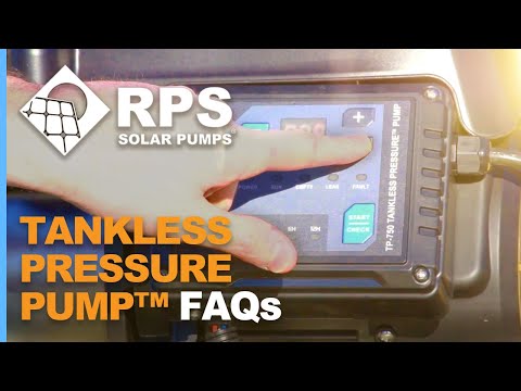 RPS Solar Powered Tankless Pressure Pump™️ FAQ