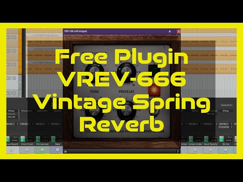 Free Plugin:  VREV-666 Vintage Spring Reverb