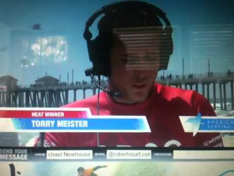 Torrey Meister magic surfboard for APSS contest