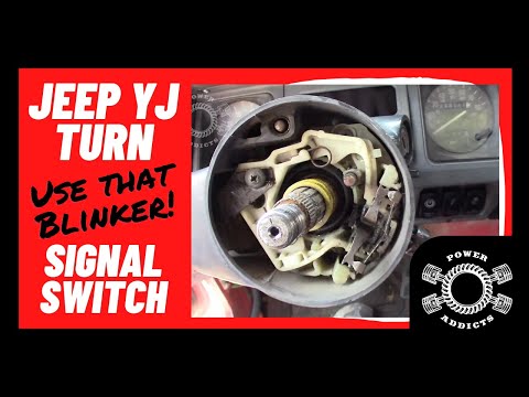 Jeep Wrangler YJ - Install a new Turn signal switch #poweraddictscrew #jeepwrangleryj #jeepyj