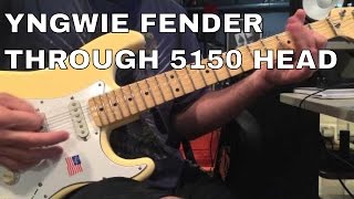 Yngwie Malmsteen guitar - 5150 head