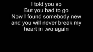 Carrie Underwood - I told you so (lyrics)