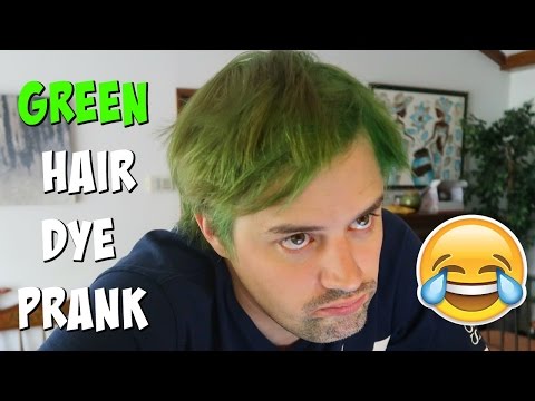 GREEN HAIR DYE PRANK - Top Wife vs Husband Pranks Video