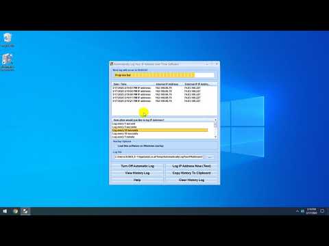 Automatically Log Your IP Address Over Time Software