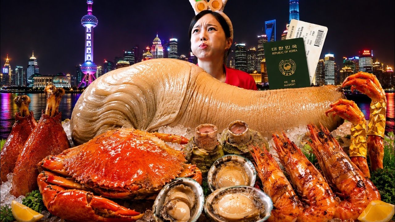 역대급 대왕 코끼리조개 🐘 이색 해산물 풀코스 먹방 ! Giant Geoduck Clam in Shanghai ASMR Ssoyoung
