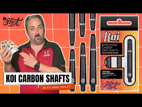 SHOT KOI CARBON DART SHAFTS REVIEW WITH MAX HALEY