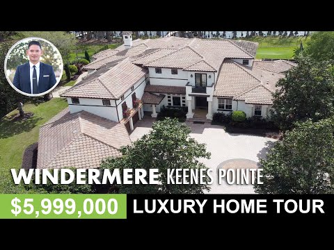 Windermere Luxury Mansion Tour | PENDING SALE $5,999,000 | Keenes Point | Orlando Realtor