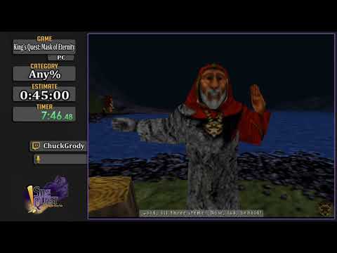 Side-Quest: A Questing for Glory Tale - King's Quest: Mask of Eternity Any% by ChuckGrody