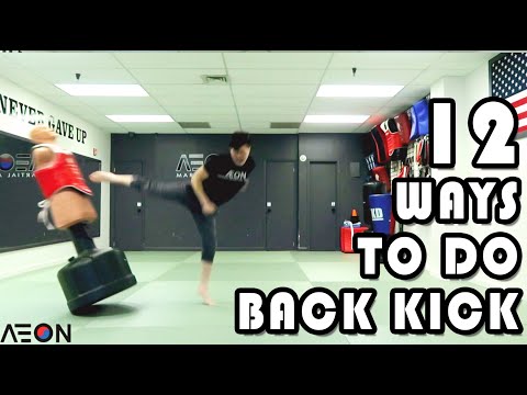 Taekwondo: 12 ways to do a Back Kick - Quick Video