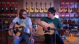 Video thumbnail for Martin D12XAE vs Taylor 150e | 12-String Shootout! by The Upper Bout