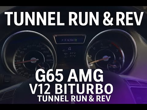 Mercedes G65 AMG V12 BiTurbo | Tunnel Run & Rev | Pure AMG GWagon Sound