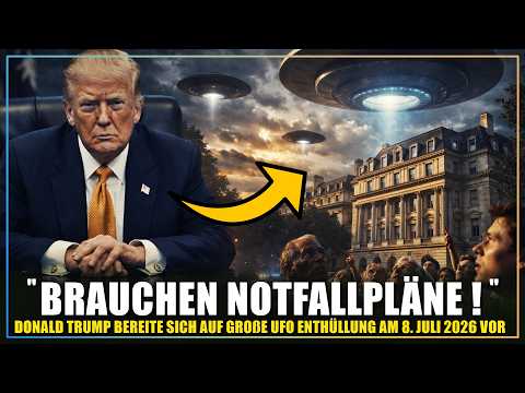 UFO Notfallplan unerlässlich! Trump soll "Wir sind nicht allein" - Rede am 8. Juli 2026 halten !