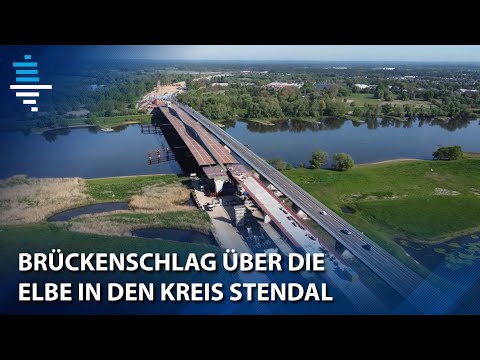 So lief der Brückenschlag der Autobahn über die Elbe