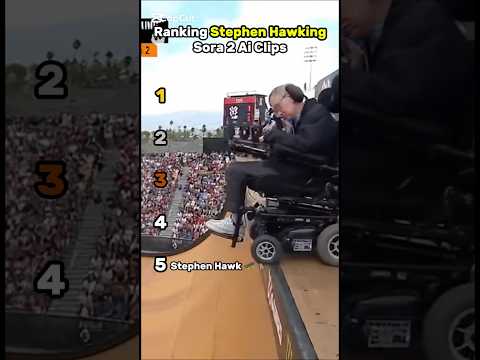 Ranking Stephen Hawking Sora Ai Clips 😭 #sora #ai #stephenhawking #viral #funny #trending