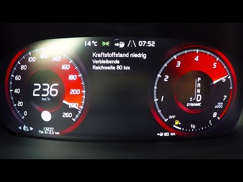 2017 Volvo V90 Cross Country T6 AWD 0-100 kmh kph 0-60 mph Tachovideo Beschleunigung Acceleration