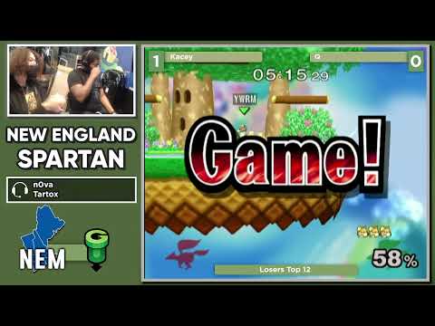 NE Melee Spartan 2 - Kacey (Falco) vs. Q (Fox) - SSBM LR1