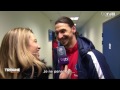 interview de Zlatan Ibrahimovic aprés le match de PSG