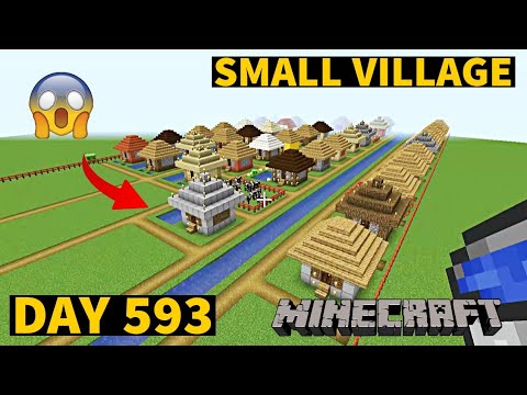 I build Small Village in Minecraft Creative mode 2023 Day 593