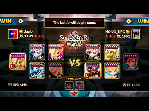 SWC2021 APAC 3rd PLACE MATCH. HONG KFC vs JACK in Summoners War