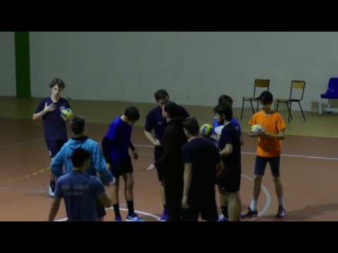 Andebol treino Crestins Iniciados Juvenis