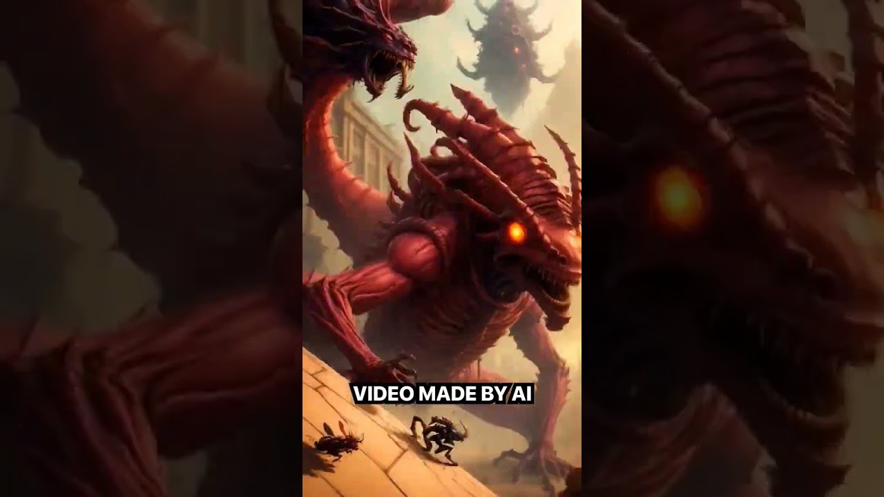 Monsters. Video generated by artificial intelligence. Stable Diffusion Deforum.