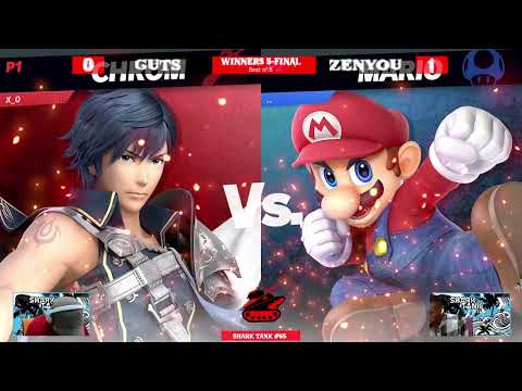 Shark Tank  #65  Winners Semi-Final - Guts (Chrom) Vs. Zenyou (Mario) - SSBU Tournament
