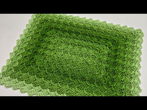 Easy Crochet Block Stitch In The Round - Rectangle From Center Out