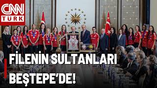 Erdoğan Beştepe'de Filenin Sultanlarını Kabul Etti: Avrupa Şampiyonu O