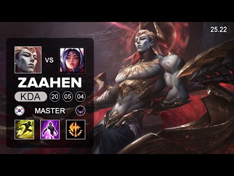 Zaahen vs Irelia Top - KR Master - Patch 25.23 Season 15
