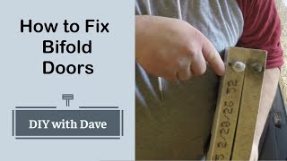 The Easiest way to Repair Broken Bifold closet Doors - Easy Home DIY Project