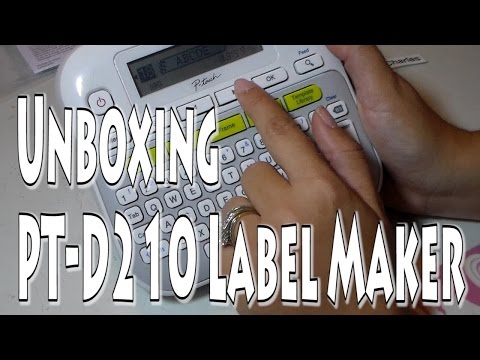 Unboxing pt touch d210 label maker