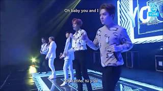 (LIVE V APP) YOU AND I -TEEN TOP  [Sub Español + Hangul + Rom] HD
