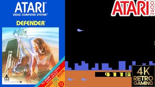 Defender Atari 2600 4k Gameplay