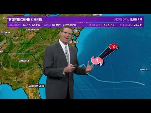 Hurricane Chris Update at 5 p.m. on July 10
