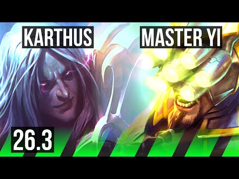 KARTHUS vs MASTER YI (JGL) | KR Master | 26.3