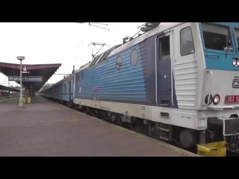 ČD 362.126 - Odjezd vlaku R 1543 Anton Bruckner - Praha-Vršovice, 13.8.2014