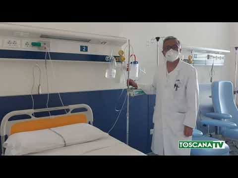 2021-03-31 PISTOIA - PRIMI DUE CURATI CON ANTICORPI MONOCLONALI, TUTTO OK